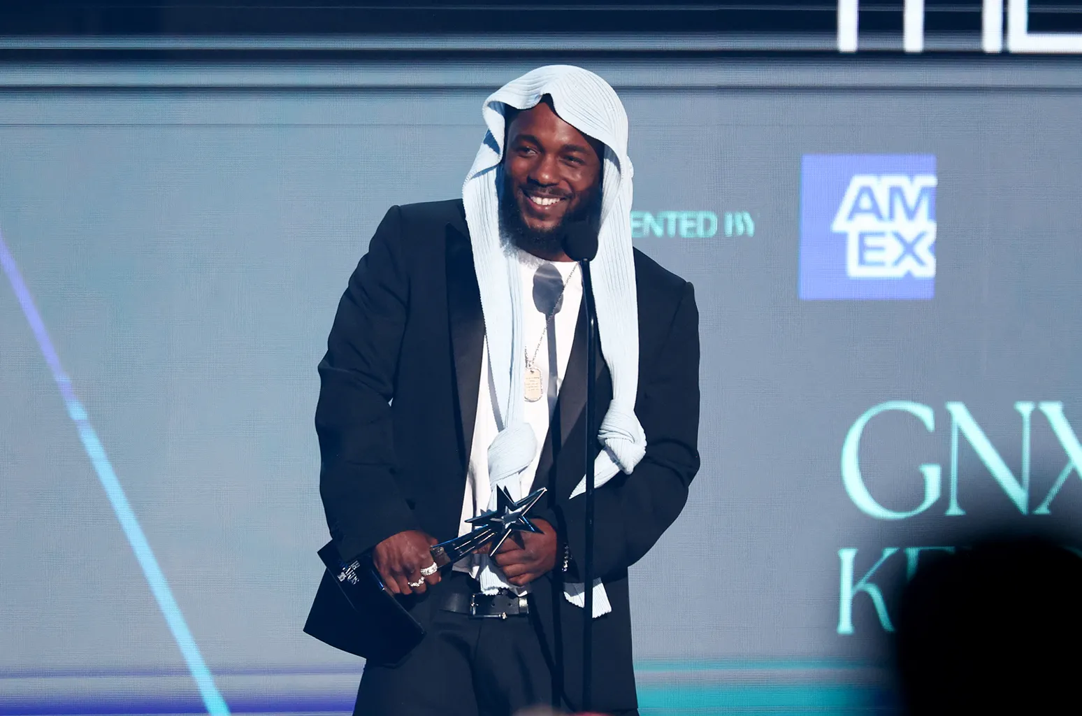 Kendrick Lamar at the BET Awards 2025